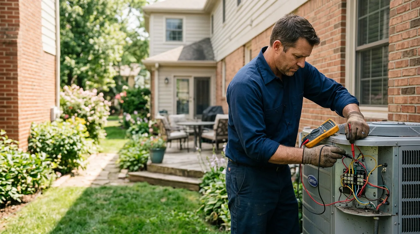 HVAC technician working near East Wakefield, NH